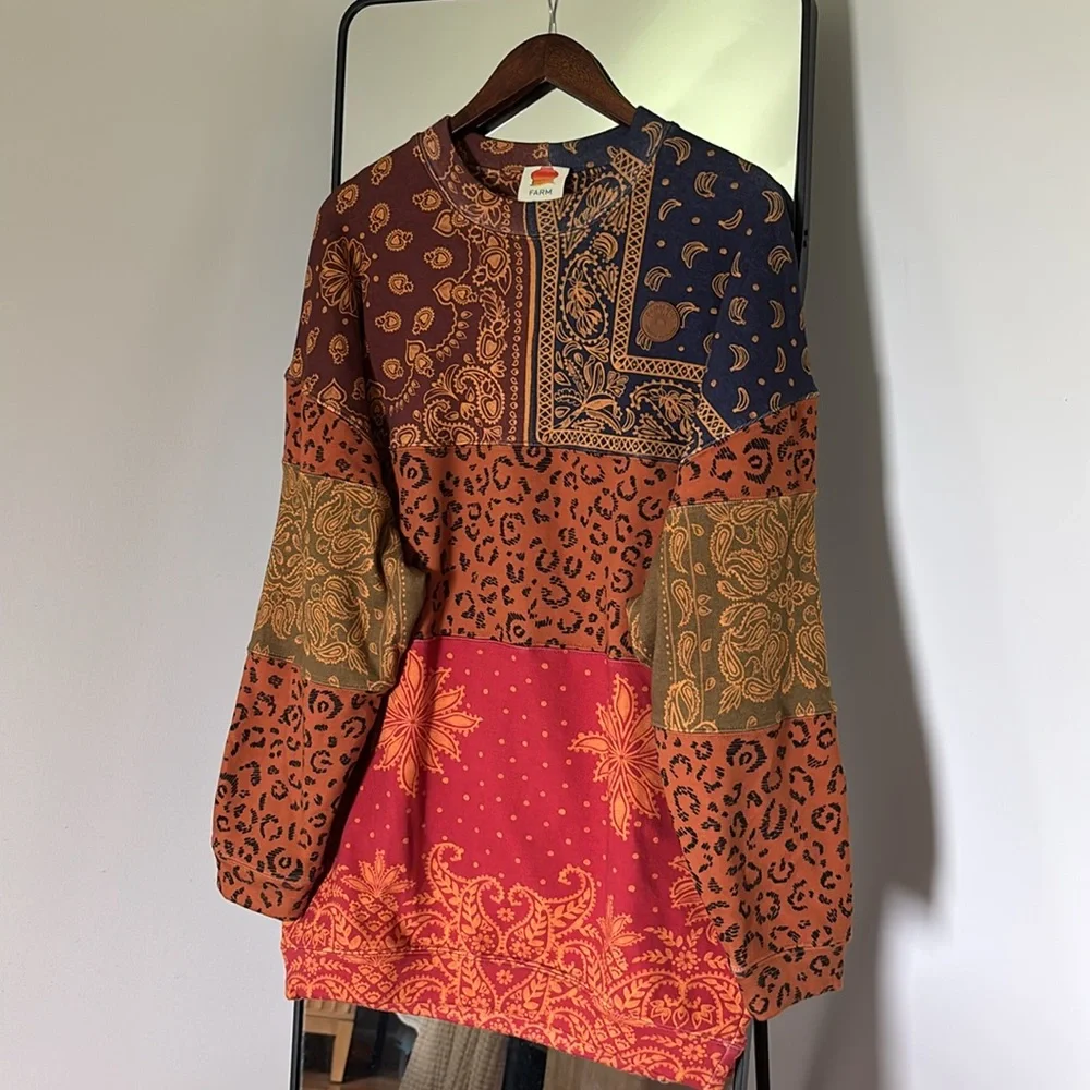 FARM Rio Multicolor Patchwork Sweatshirt - Picture 5 of 11